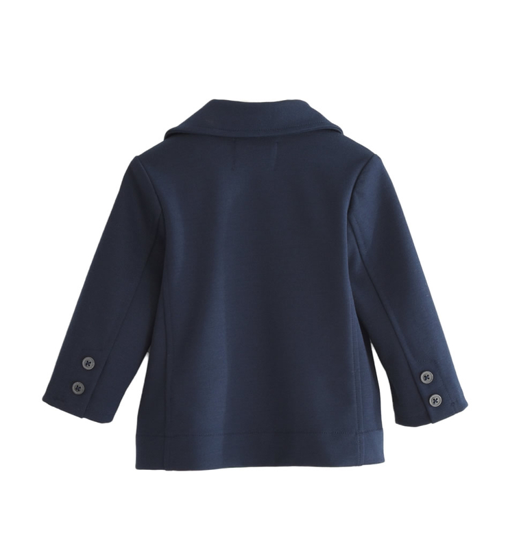 Marynarka z dzianiny dla chłopca chrzest iDO granatowa