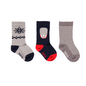 Skarpetki 3-pak dla chłopca Boboli płatek śniegu