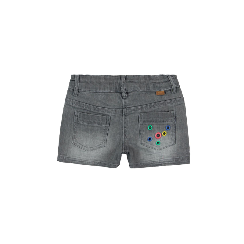 Szorty denim dziewcz. GREY