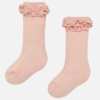 Podkolanówki dziewczęce kolor różowy Mayoral