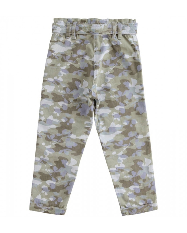 Spodnie moro dla dziewczynki kolor nieieski iDO