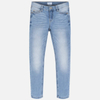 Spodnie długie jeansowe basic slim fit kolor niebieski Mayoral dla dziewczynki