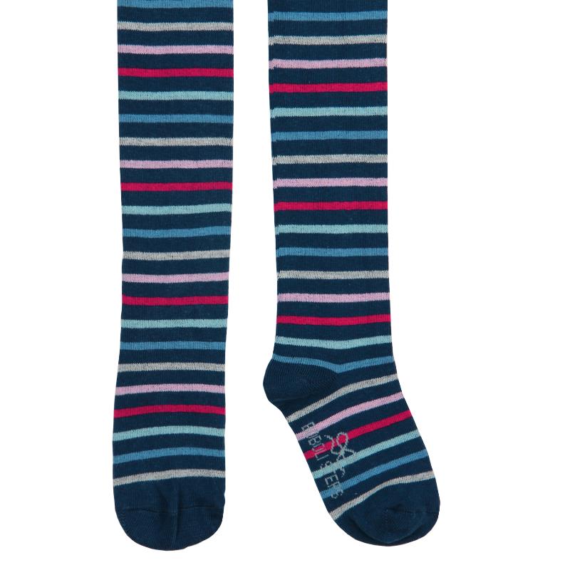 Rajstopy Boboli kolor granatowy w paski