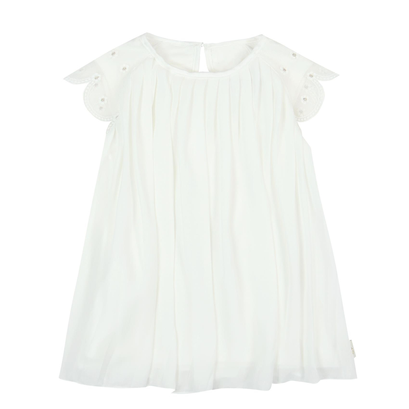 Sukienka letnia kremowa plisowana Boboli