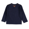 Bluzka z długim rękawem dla chłopca kolor granatowy nakrapiany Boboli