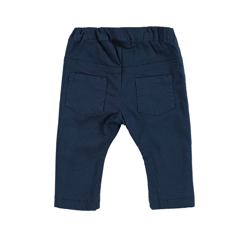 Spodnie niemowlęce granatowe na podszewce dla chłopca iDO