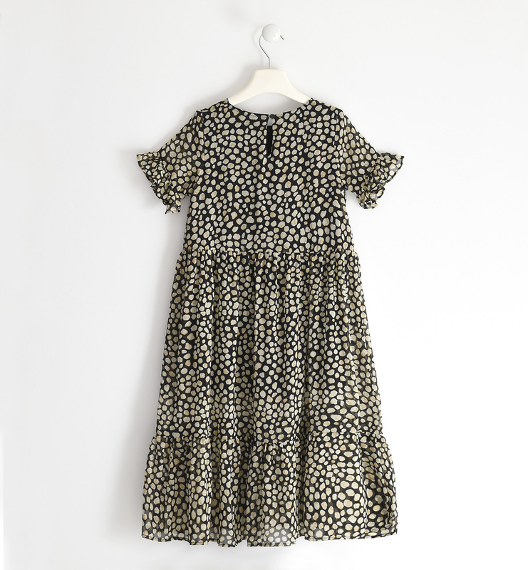 Sukienka długa z krótkim rękawem dla dziewczynki iDO