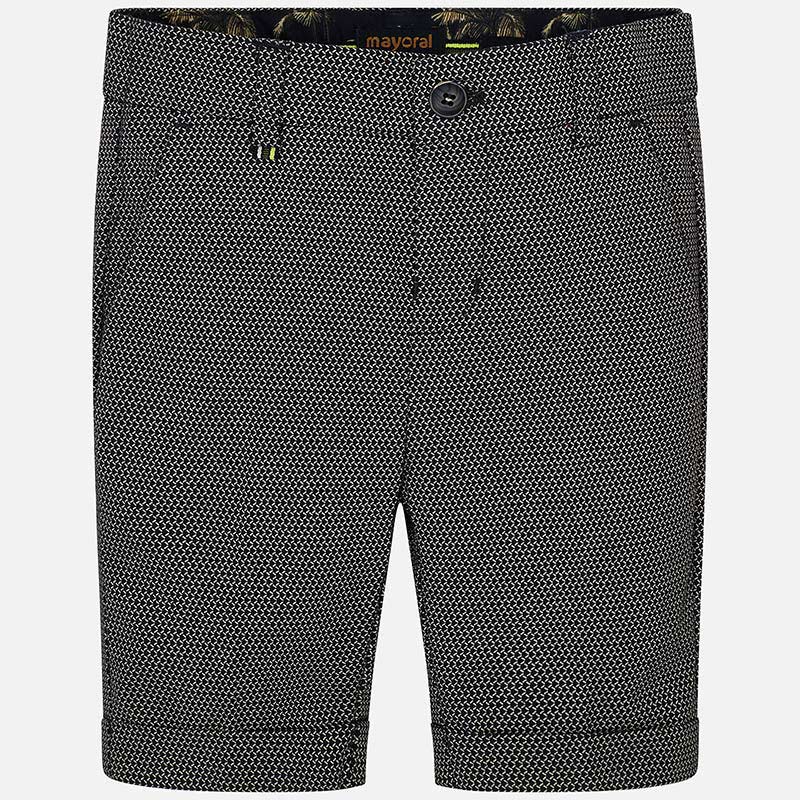 Bermudy len eleganckie dla chłopca Mayoral