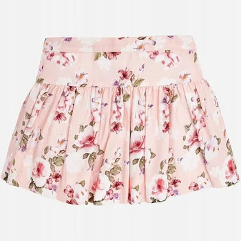 Spódnica w kwiaty Mayoral kolor różowy