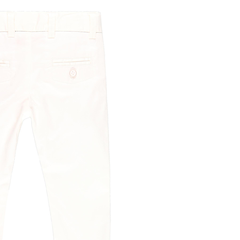 Eleganckie spodnie Boboli dla chłopca  kolor biały