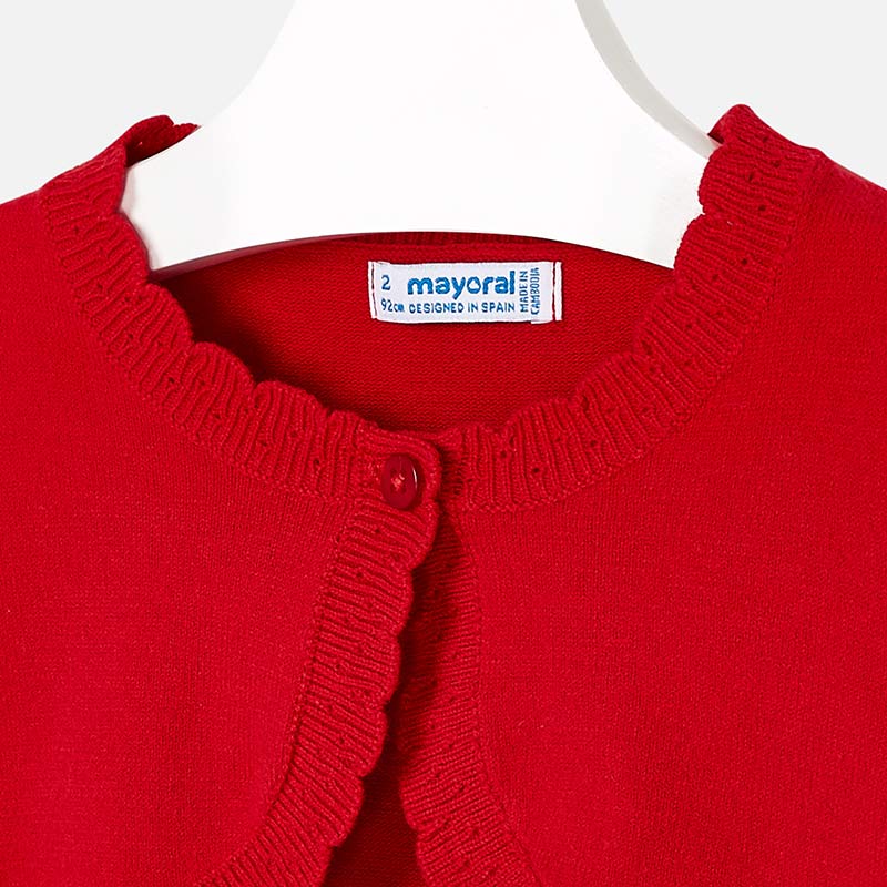 Bolerko czerwone dla dziewczynki