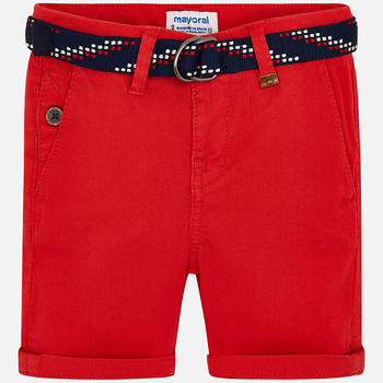 Bermudy pika z paskiem kolor czerwony Mayoral