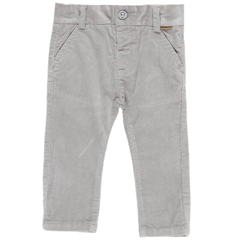 Spodnie sztruksowe dla chłopca kolor szary Boboli
