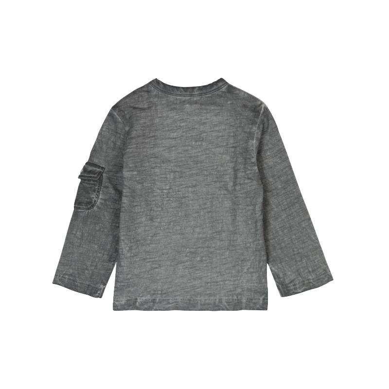 Bluzka z długim rękawem dla chłopca kolor szary Boboli