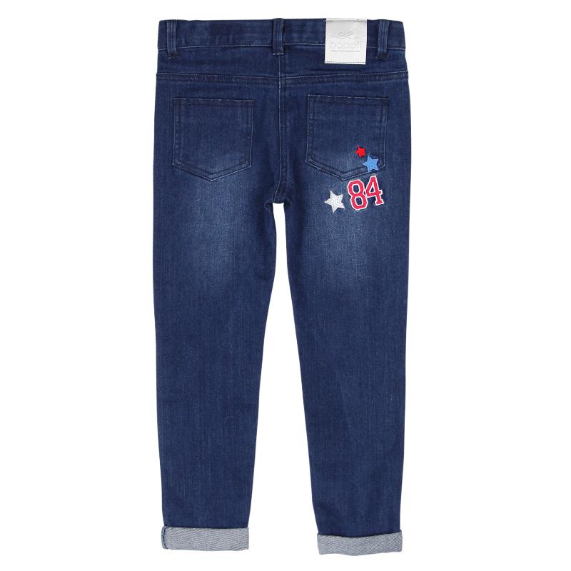 Spodnie dżinsowe  Boboli dla dziewczynki kolor granatowy