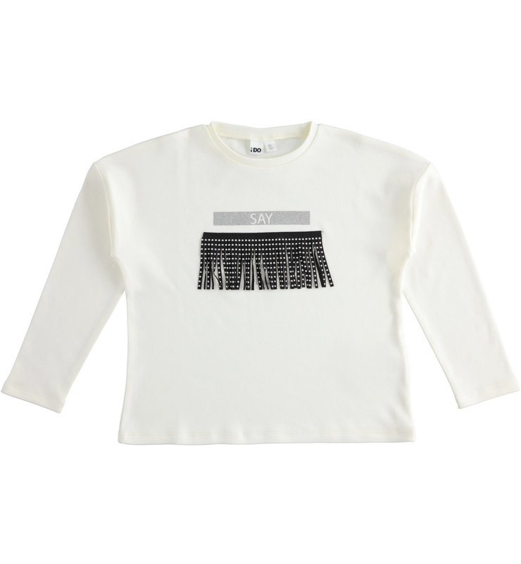 Bluzka z długim rękawem frędzle iDO