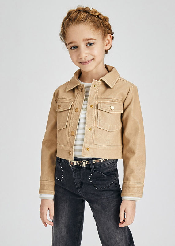 Kurtka ekoskóra dla dziewczynki Mayoral