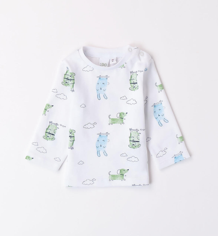 Bluzka niemowlęca z długim rękawem dla chłopca iDO zwierzątka