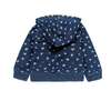 Bluza rozpinana z kapturem dla dziewczynki kolor denim Boboli