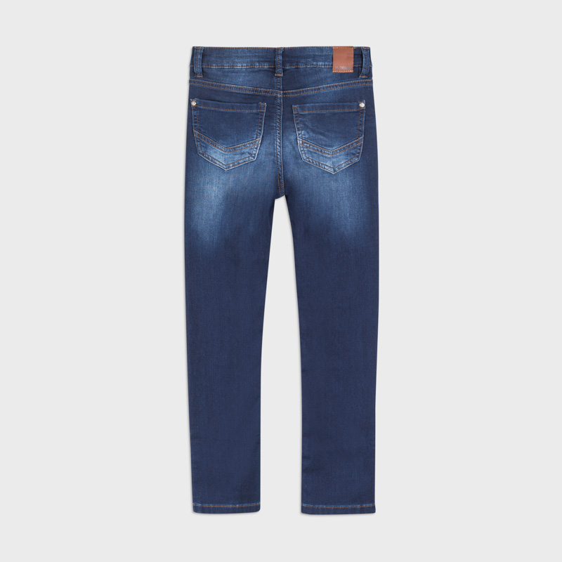 Długie spodnie dżinsowe dla chłopca kolor granatowy Mayoral