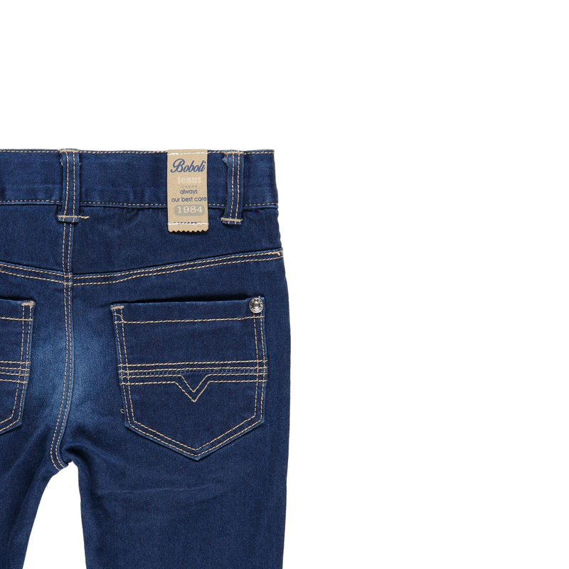 Spodnie dżinsowe dla chłopca kolor niebieski Boboli