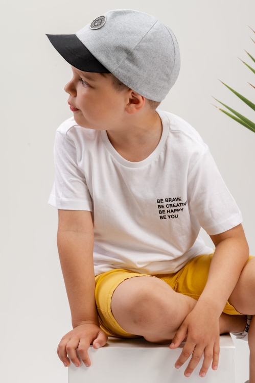 Czapka z daszkiem cienka Jamiks szara