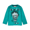 Bluzka z długim rękawem dla chłopca kolor zielony "crazy for music" Boboli