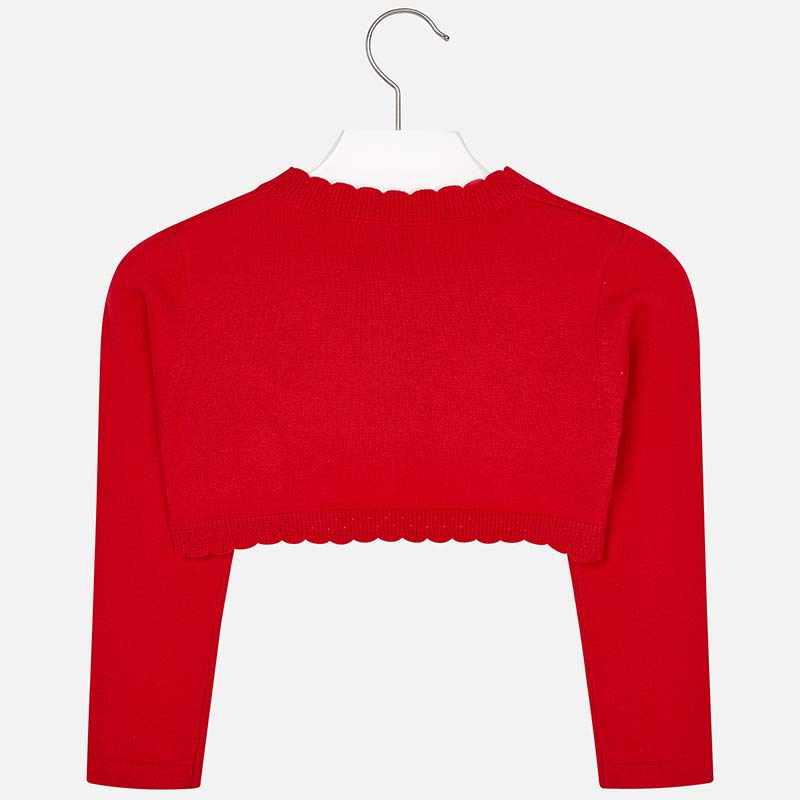 Bolerko czerwone dla dziewczynki