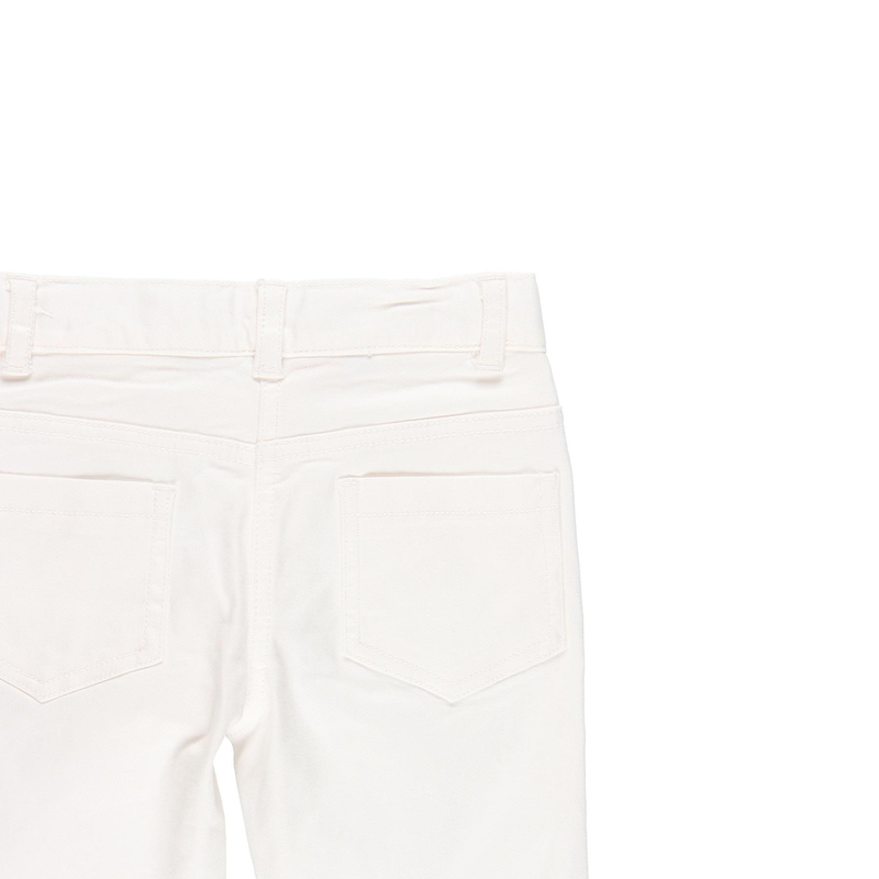 Spodnie ze streczem dla dziewczynki kolor biały Boboli