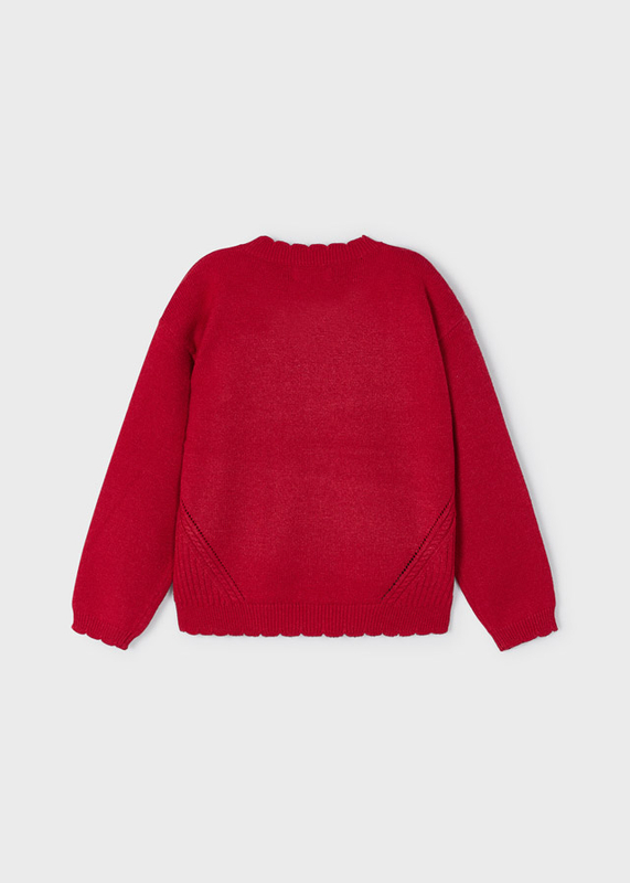 Sweter dla dziewczynki kolor Czerwony Mayoral