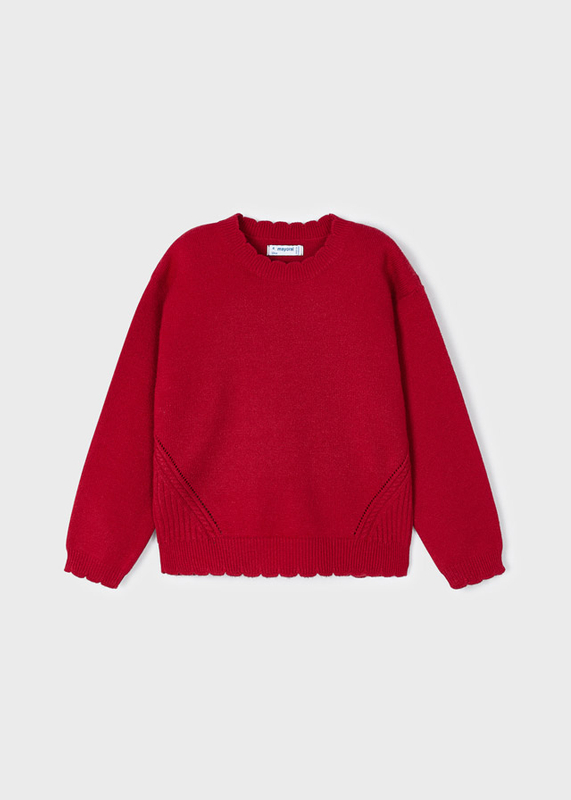 Sweter dla dziewczynki kolor Czerwony Mayoral