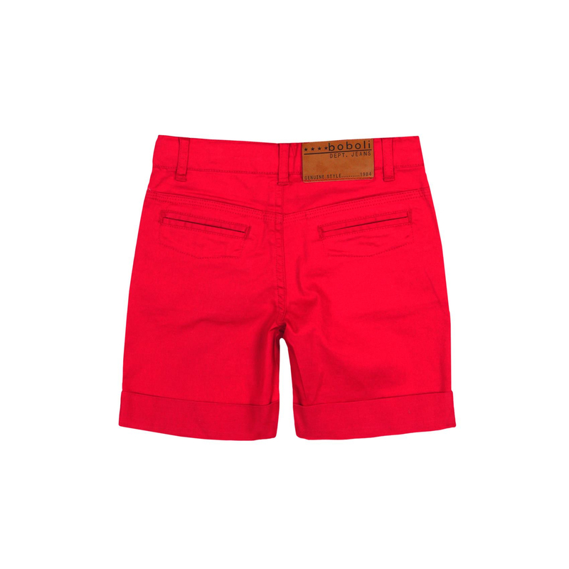 Szorty dla chłopca kolor czerwony Boboli