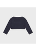 Sweterek bolerko do sukienki ażurowy kolor granatowy Mayoral dla dziewczynki
