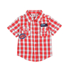 Koszula z krótkim rękawem w kratę dla chłopca Boboli