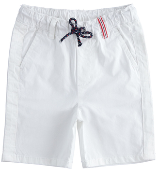 Szorty dla chłopca z tkaniny kolor Biały iDO