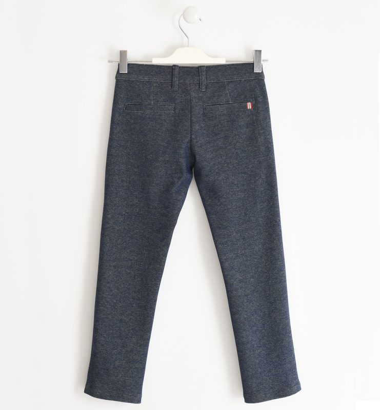 Spodnie miękkie dzianinowe iDO dla chłopca kolor granatowy