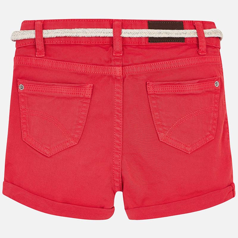 Szorty z paskiem serża basic kolor pomarańczowy Mayoral dla dziewczynki