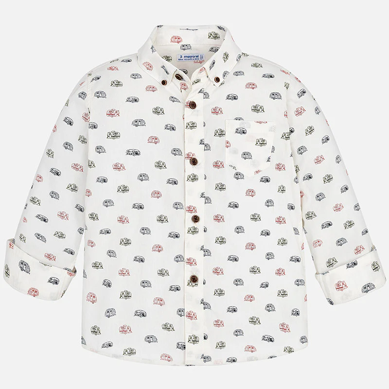 Koszula biała camping Mayoral dla chłopca