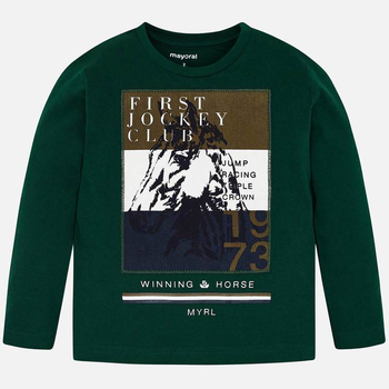 Koszulka z długim rękawem kolor zielony