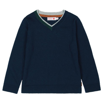 Sweter elegancki w serek dla chłopca Boboli