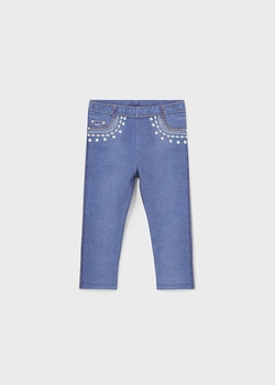 Leginsy jeans dla dziewczynki Mayoral