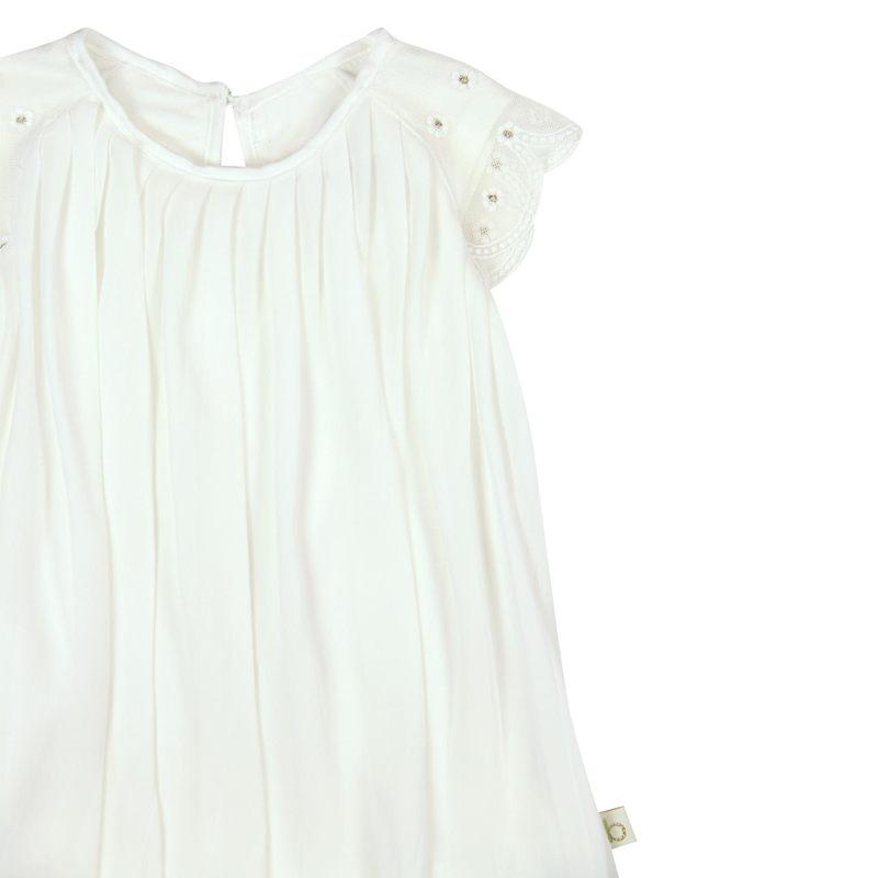 Sukienka letnia kremowa plisowana Boboli