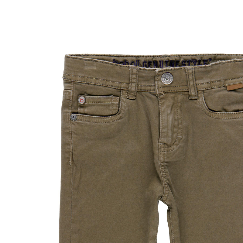 Spodnie dla chłopca kolor oliwkowy Boboli