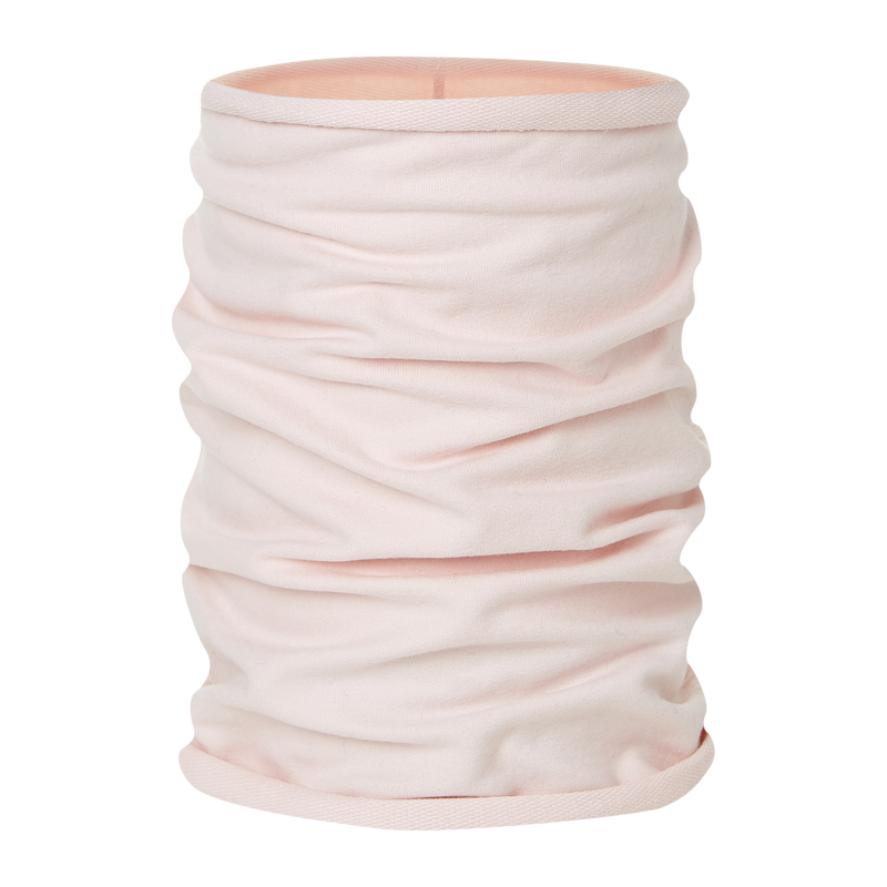 Komin z elastycznej bawełny Broel różowy pojedynczy