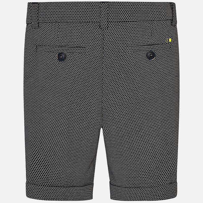 Bermudy len eleganckie dla chłopca Mayoral