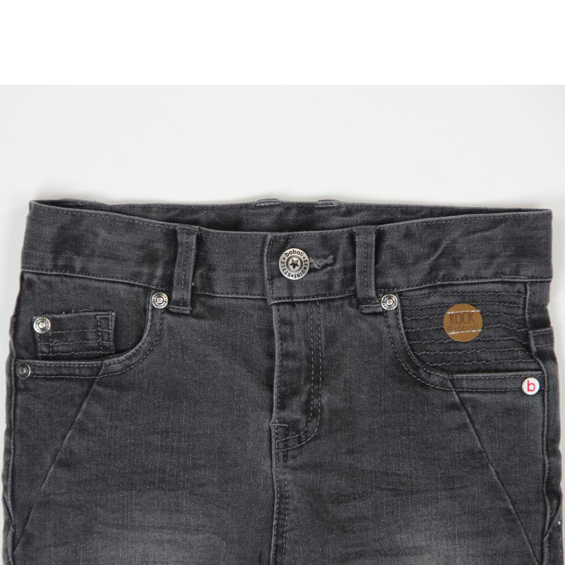 Spodnie jeans szare dla chłopca Boboli slim fit