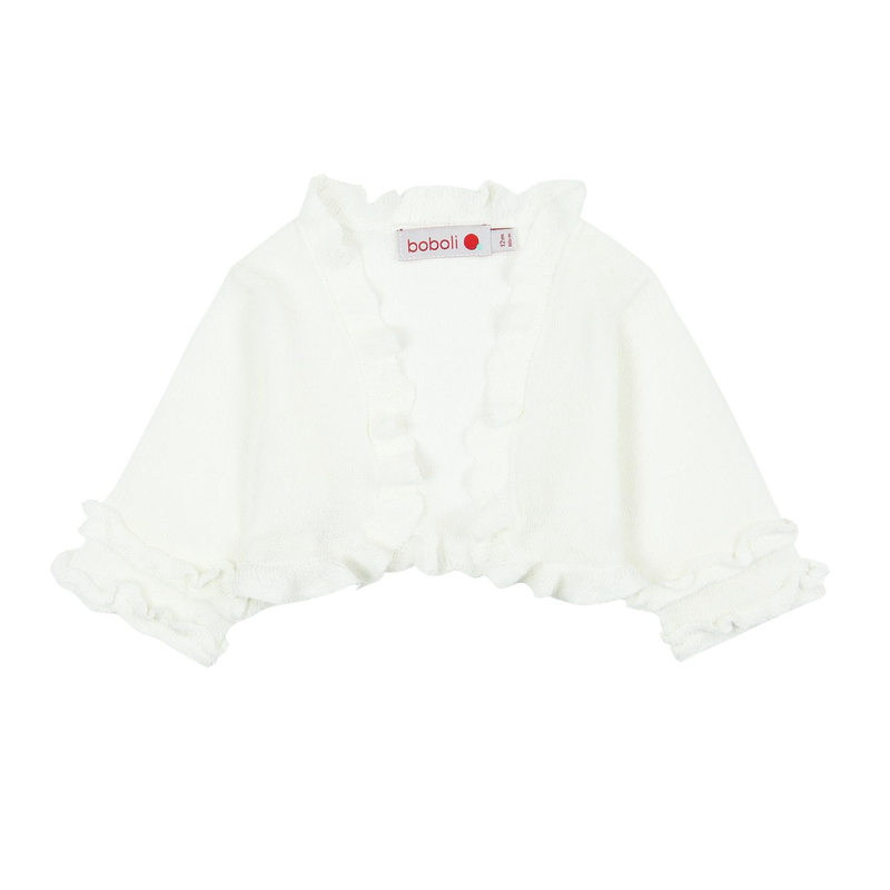 Bolerko dla dziewczynki kremowe Boboli
