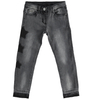 Spodnie jeans dla dziewczynki gwiazda kolor czarny iDO