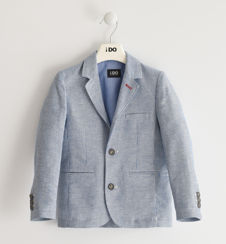 Marynarka kolor niebieski w paski iDO dla chłopca