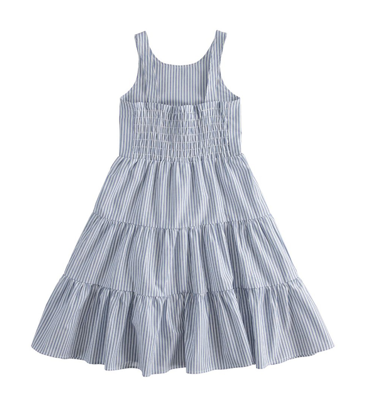 Sukienka bez rękawów dla dziewczynki kolor niebieski iDO